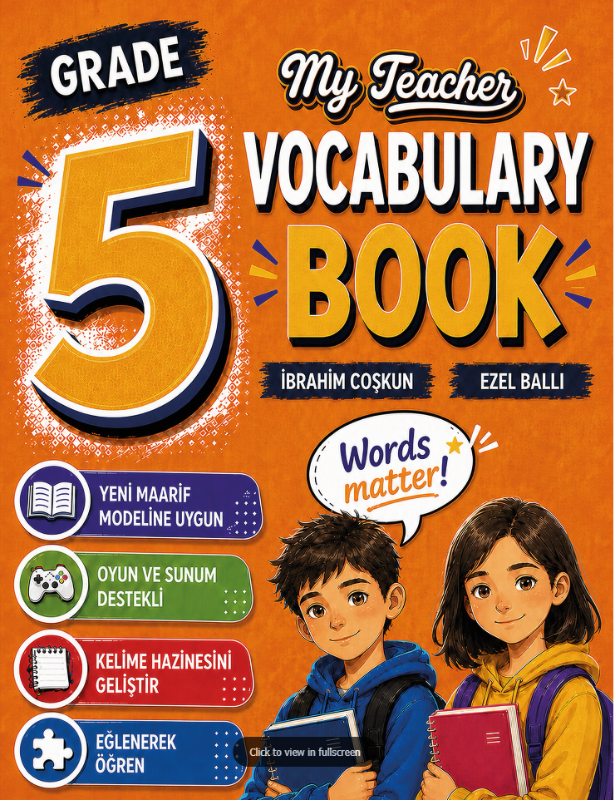 Resim 5. Sınıf My Teacher Vocabulary Book